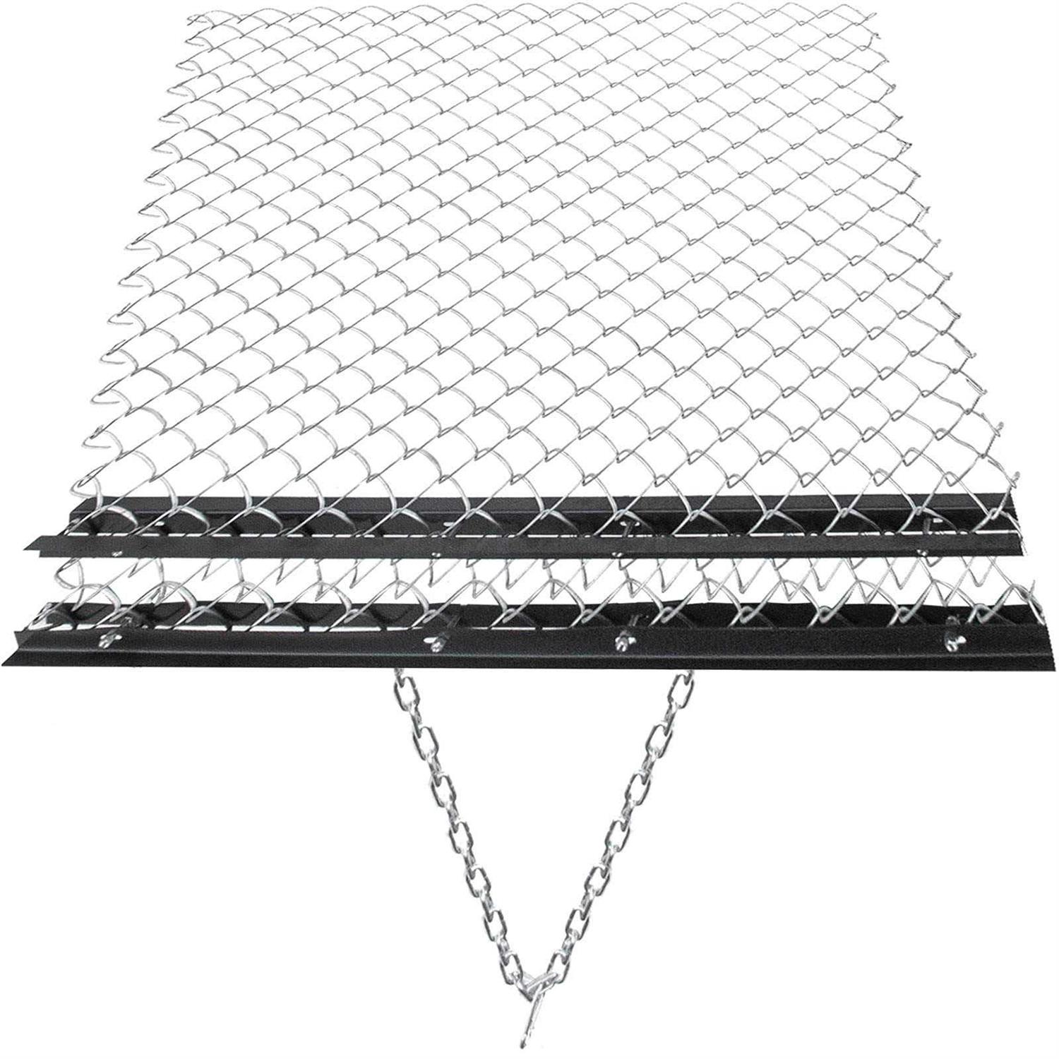 VEVOR 4 x 5 ft ATV Chain UTV Tractor Attachments Drag Mat for Landscape Leveling or Sod Prepping