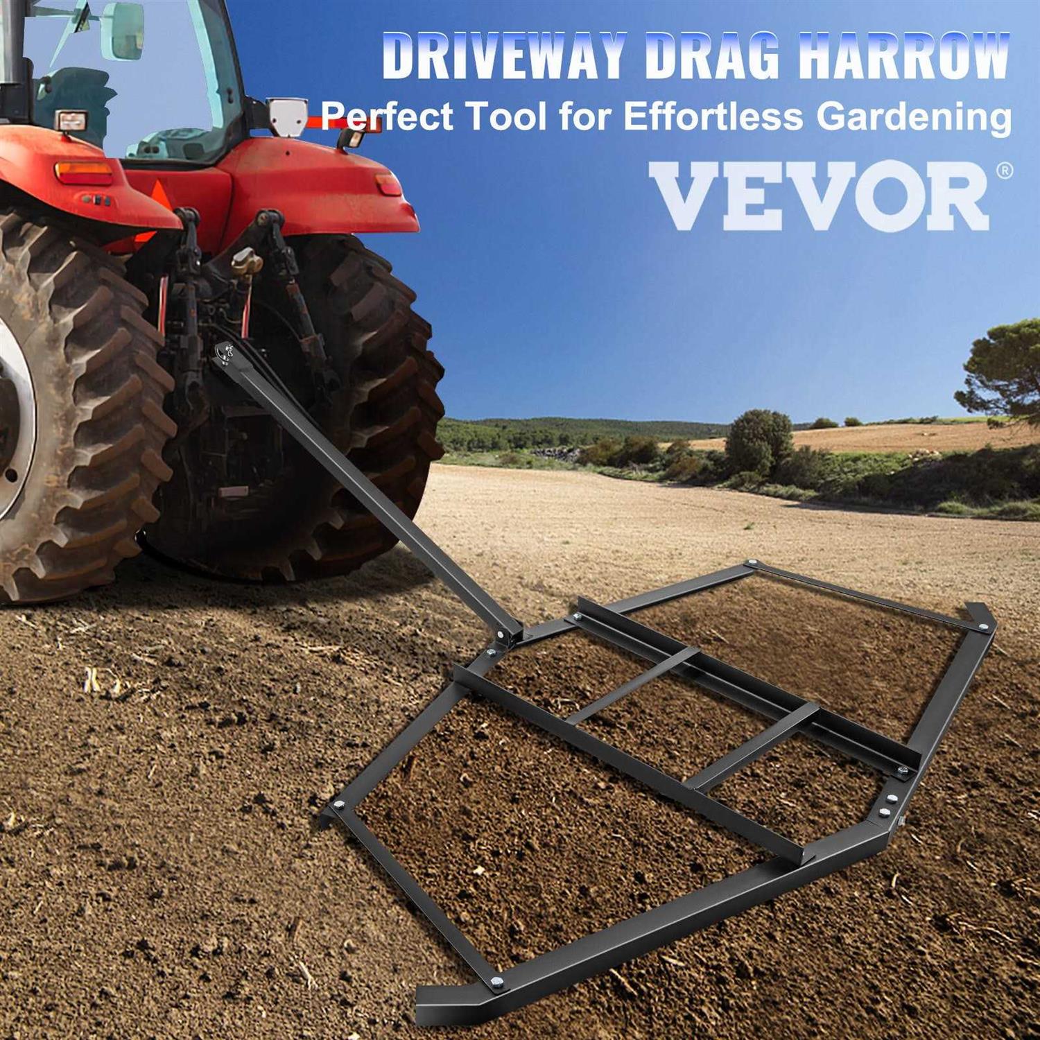 VEVOR Driveway Drag Width Tow Behind Drag Harrow Length - Image 3