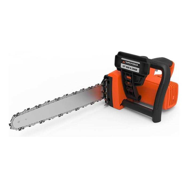 Yard Force 16 in. 15 Amp High-Performance Electric Chainsaw with Auto Chain Tensioner with Bonus PPE Kit - Image 2
