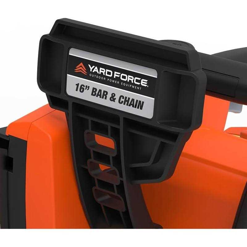 Yard Force 16 in. 15 Amp High-Performance Electric Chainsaw with Auto Chain Tensioner with Bonus PPE Kit - Image 3