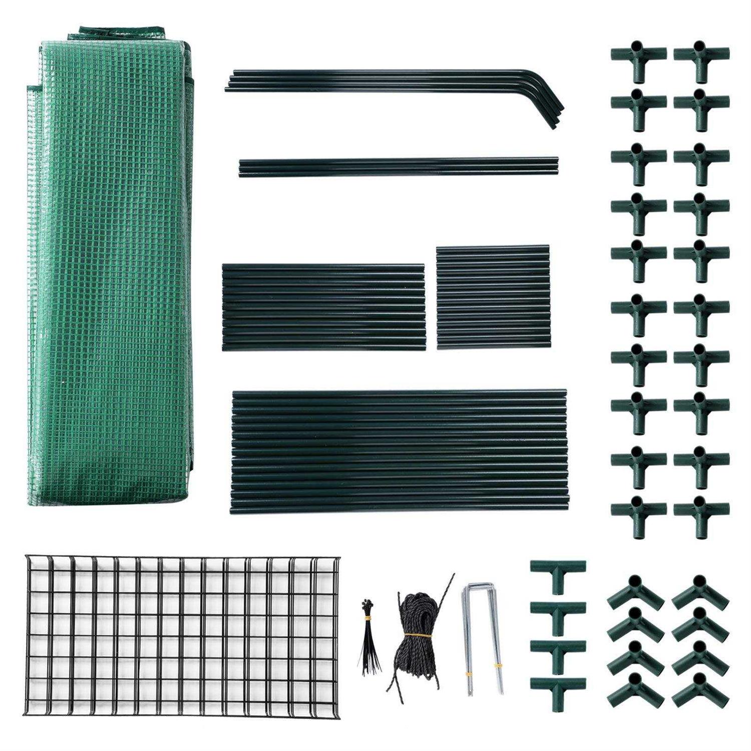 Sv Scool Value Small Greenhouse for Outdoors Mini Walk in Greenhouse Portable Greenhouse with Roll-up Zipper Entry Door and Anchors for Stability - Image 4