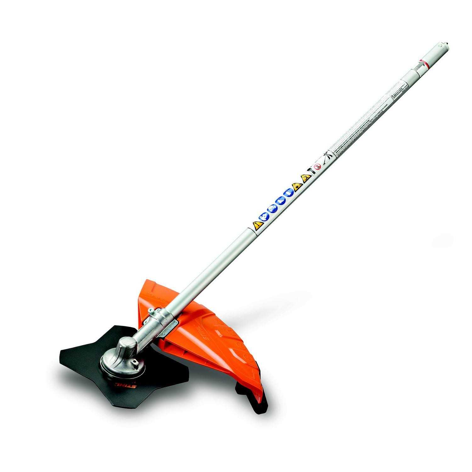 STIHL FS-KM Brushcutter with 4 Tooth Grass Blade Kombi Attachment