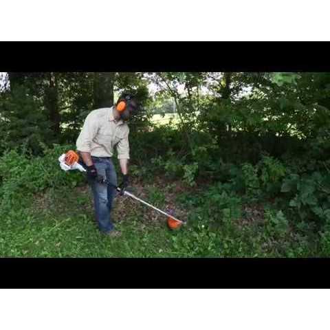 STIHL FS-KM Brushcutter with 4 Tooth Grass Blade Kombi Attachment - Image 2