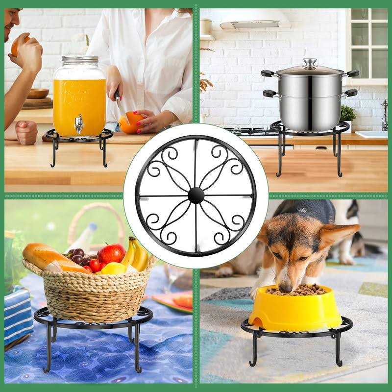 Roadwater 5 Pack Metal Plant Stand For Outdoor Indoor Plants Bronze Heavy Duty Flower Pot Stands For Multiple Plant - Image 4