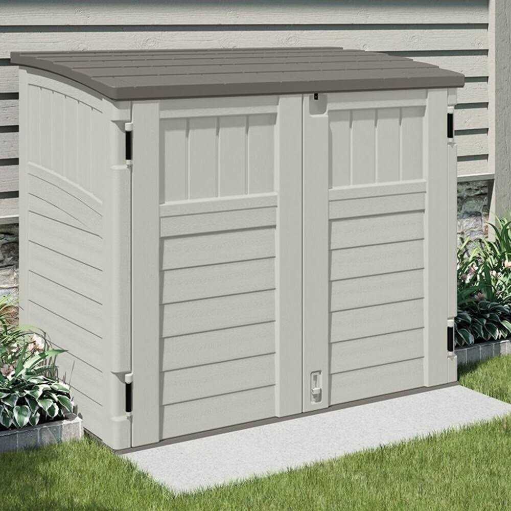 Suncast Resin Versatile Vertical Storage Shed Building - Image 5