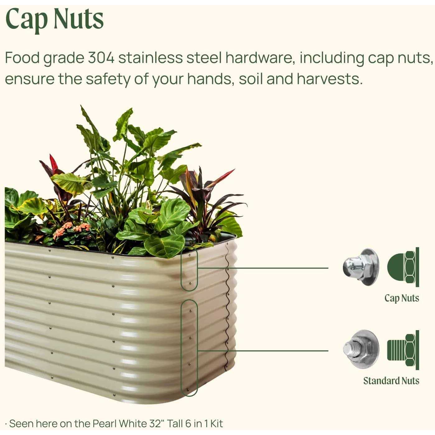 Vego Garden Vego Tall 1 Modular Metal Raised Garden Bed Kit - Image 2