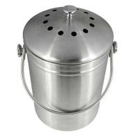 Utopia Kitchen Stainless Steel Compost Bin for Kitchen Countertop