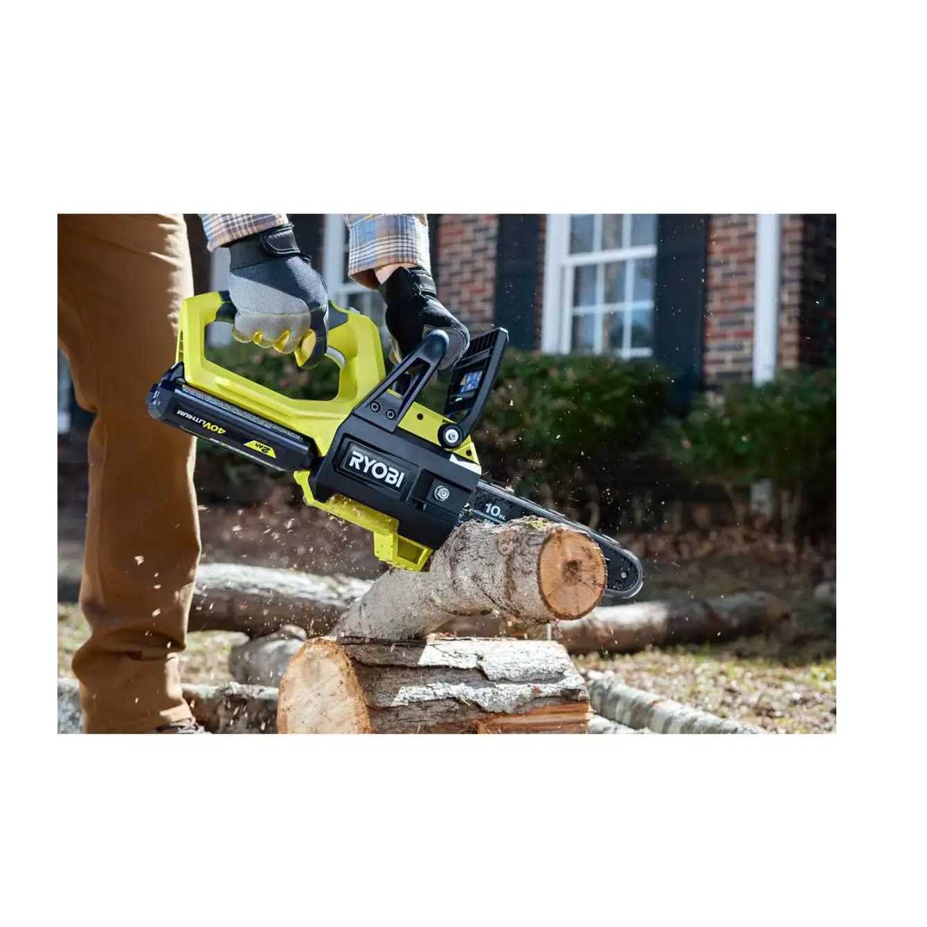 RYOBI 40V 10 in. Battery Powered Chainsaw - Image 5
