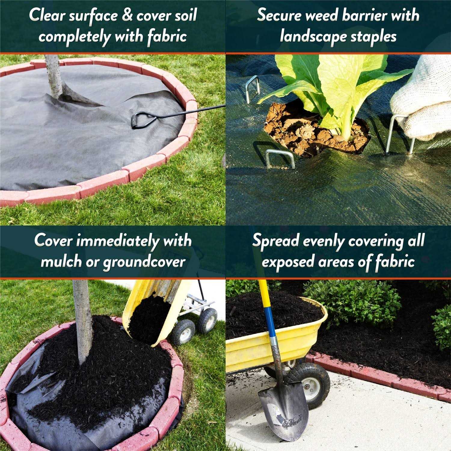 Southwest Boulder Stone Weed Barrier Landscape Fabric for Outdoor Gardens - Image 2