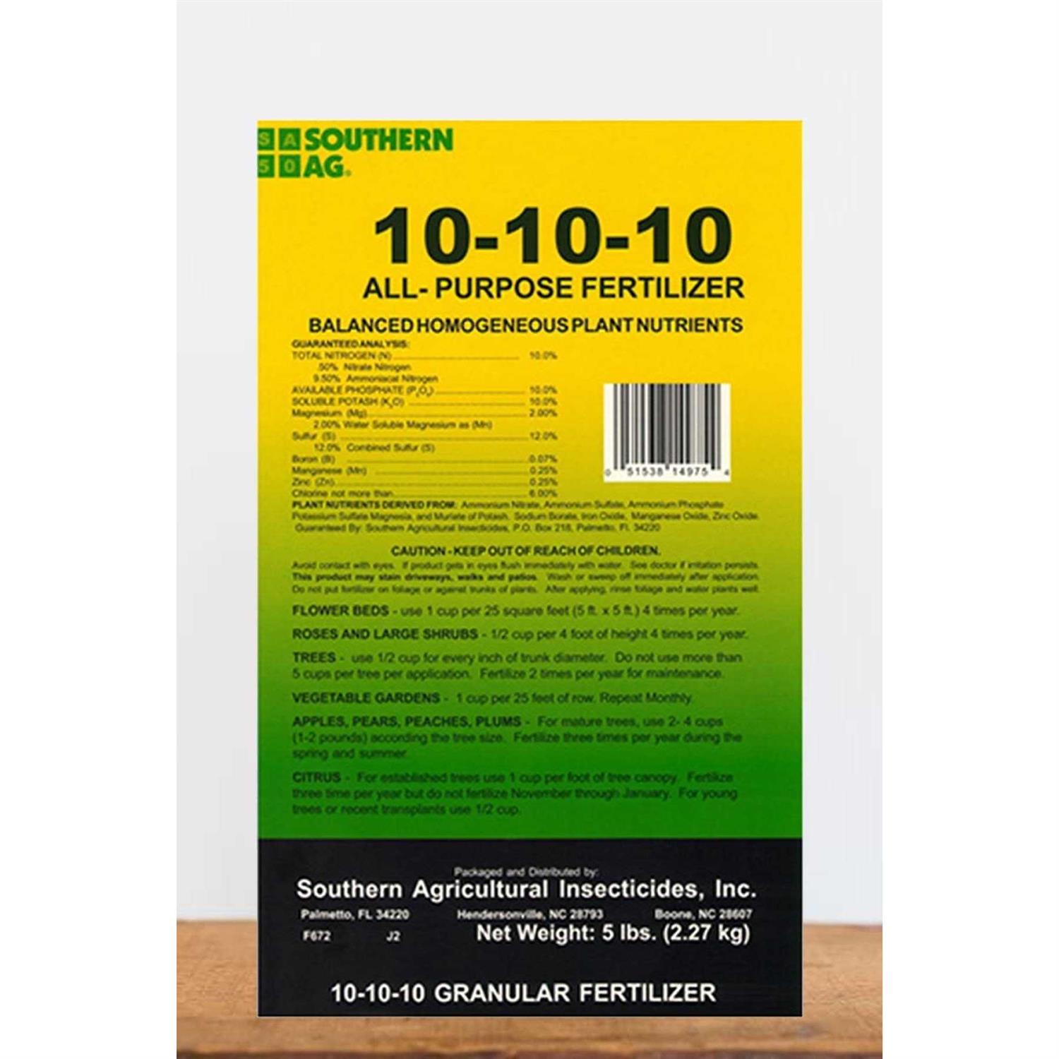 Southern Ag All Purpose Fertilizer 10-10-10