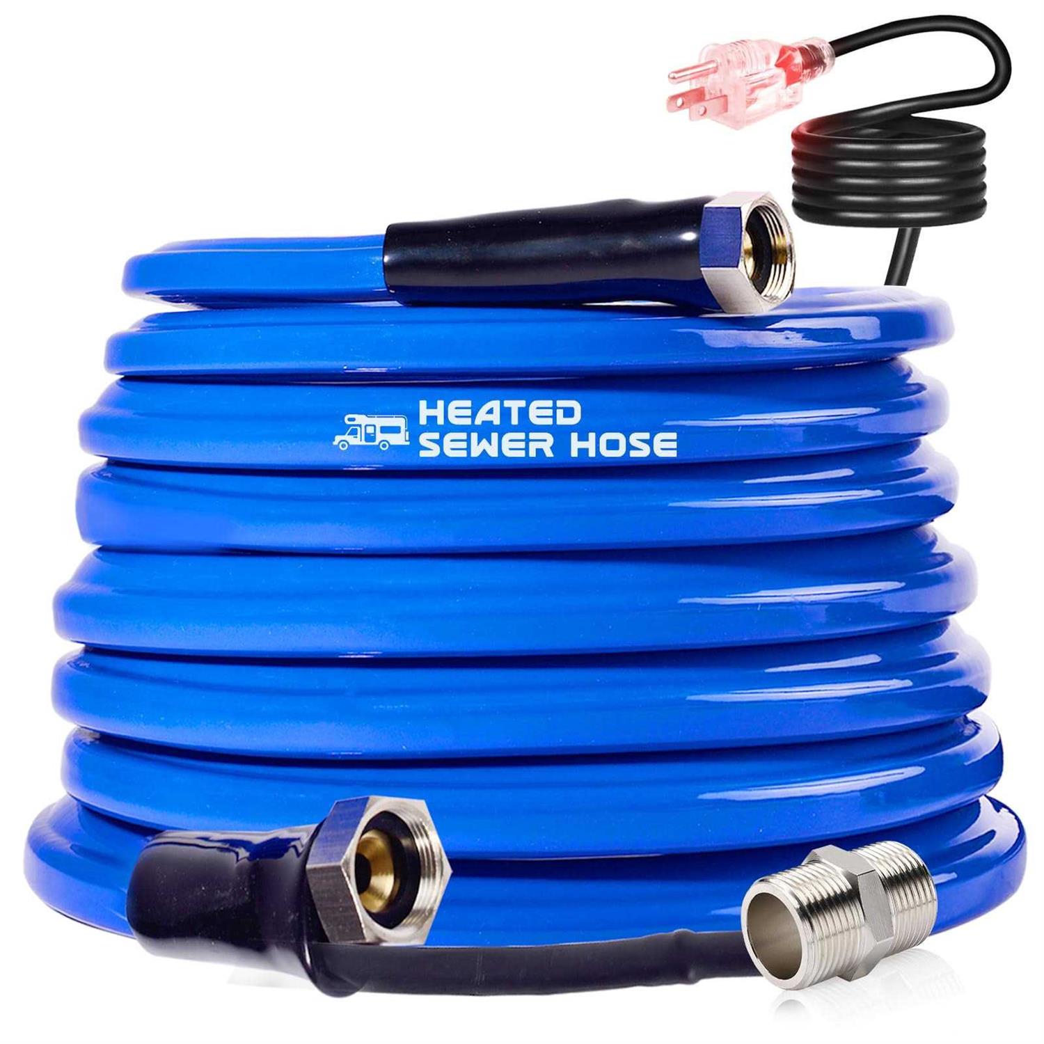 Scilulu 100 Ft Heated Water Hose for Rv-45 Antifreeze Heated Drinking Garden Water Hoserv Accessoriesrv Water Hose