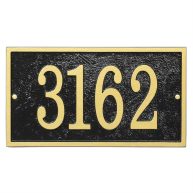 Whitehall Products Fast & Easy Rectangle House Numbers Plaque