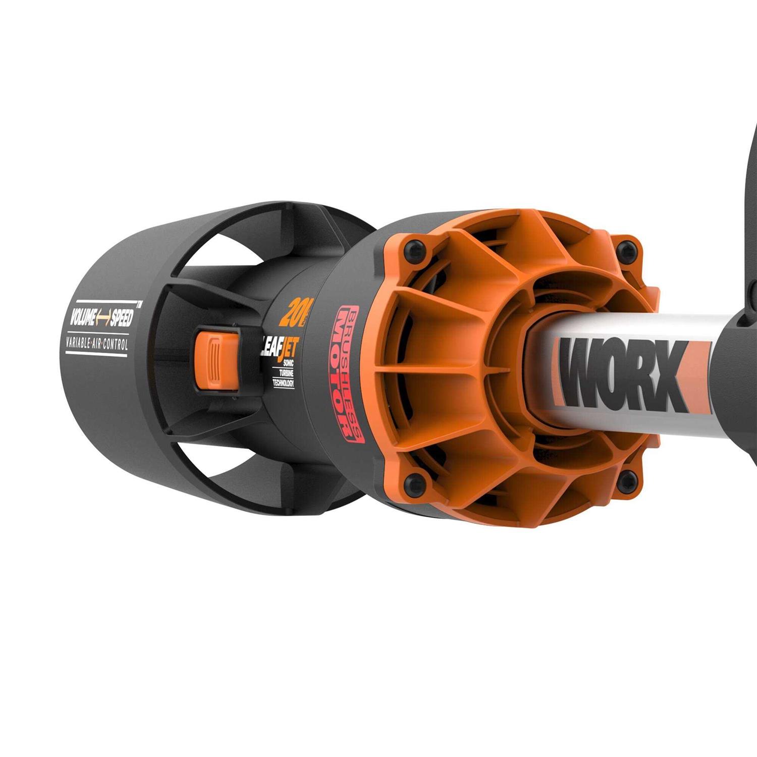 WG543 Worx 20V Leafjet Cordless Leaf Blower - Image 2