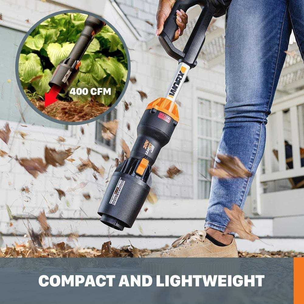 WG543 Worx 20V Leafjet Cordless Leaf Blower - Image 4