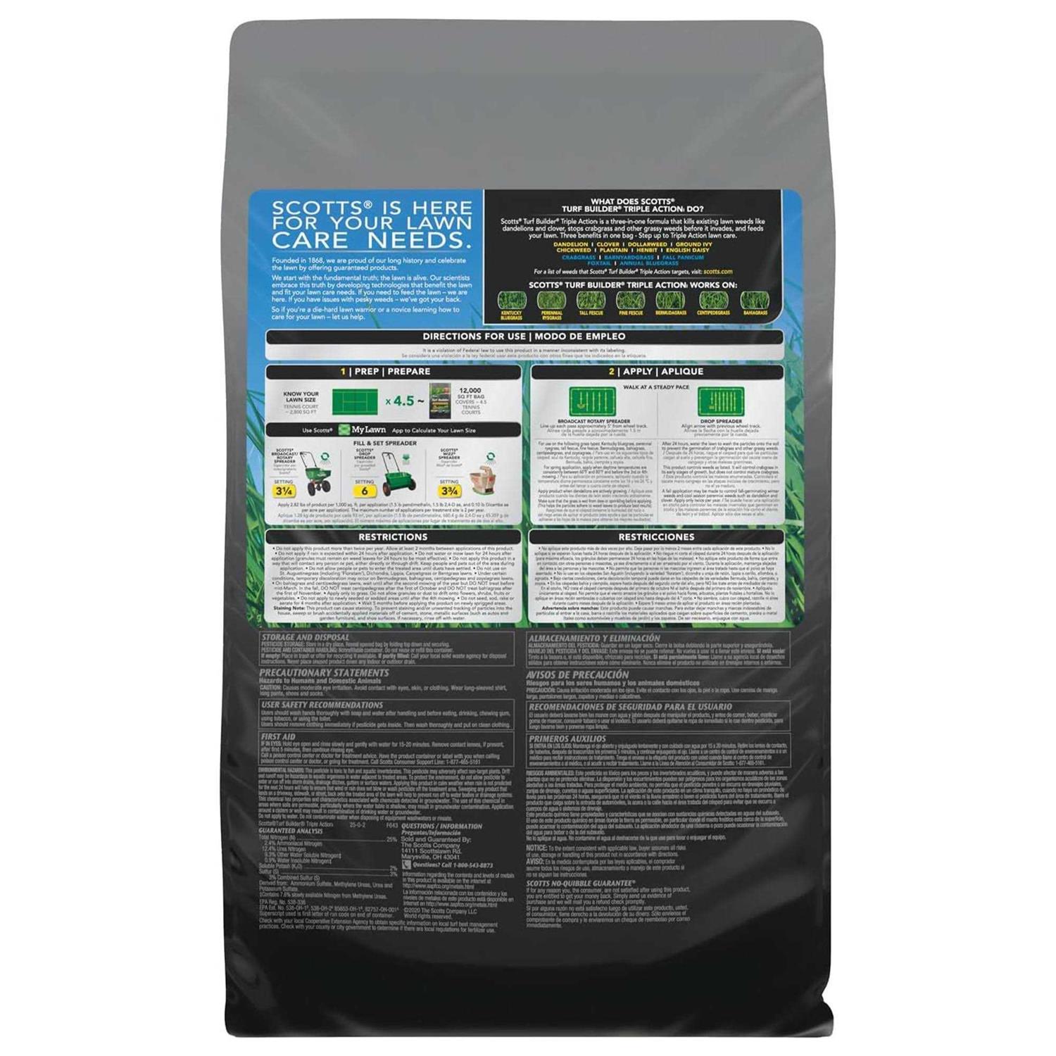 Scotts Turf Builder Triple Action Fertilizer - Image 2