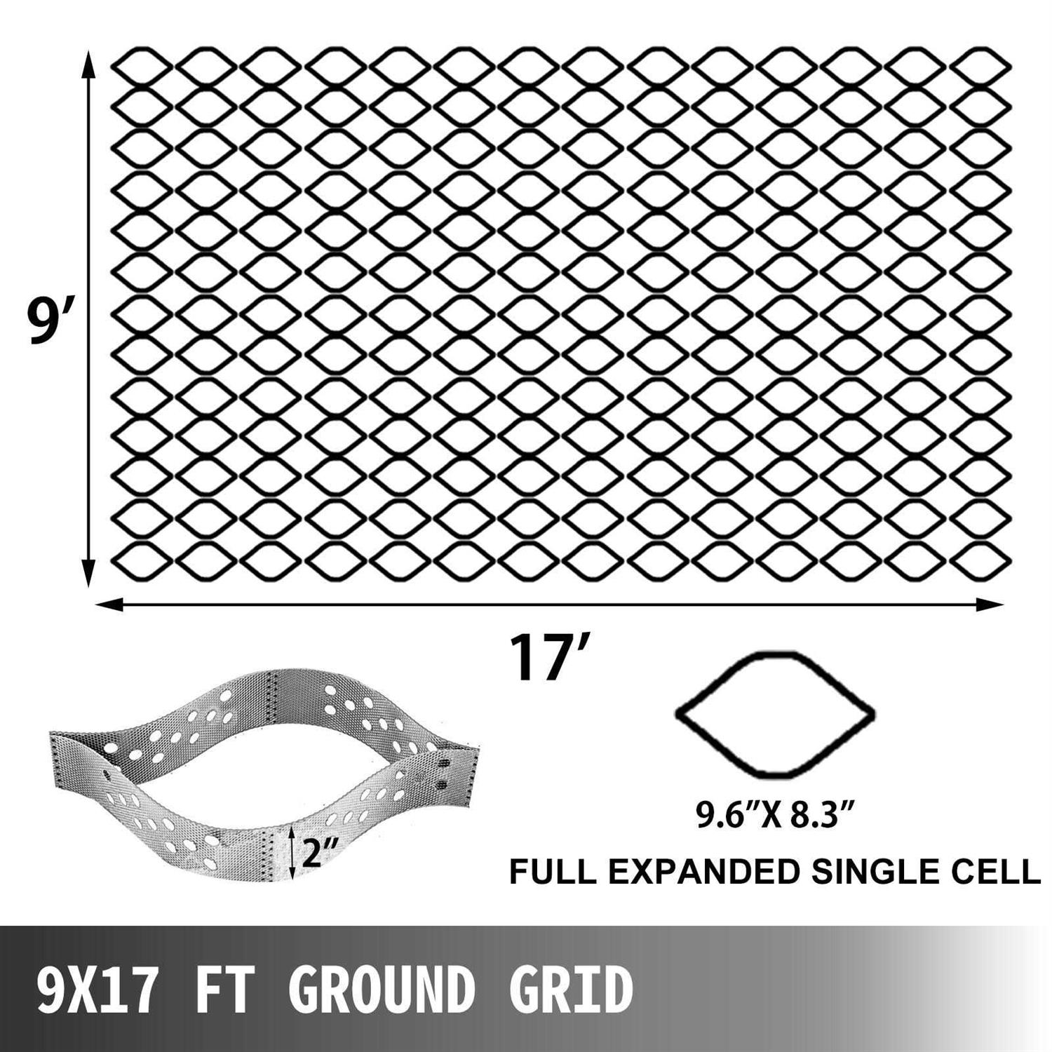 VEVOR 9 ft. x 17 ft. x Grid Ground - Image 2