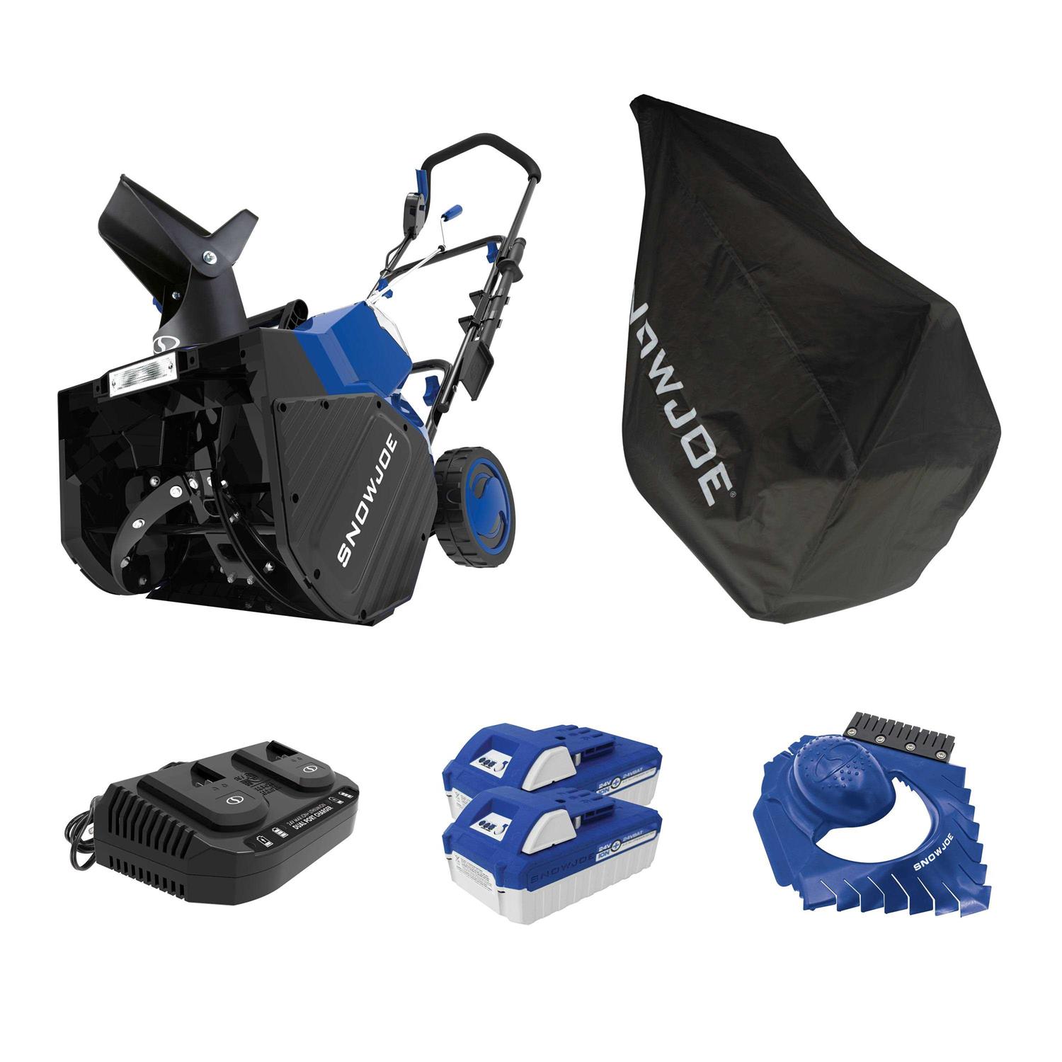 Snow Joe 24V-X2-SB18-TV1 48-Volt iON+ Snow Blower Bundle