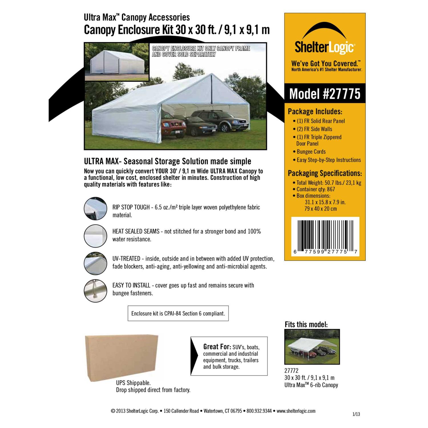 ShelterLogic Canopy Enclosure Kit - Image 3