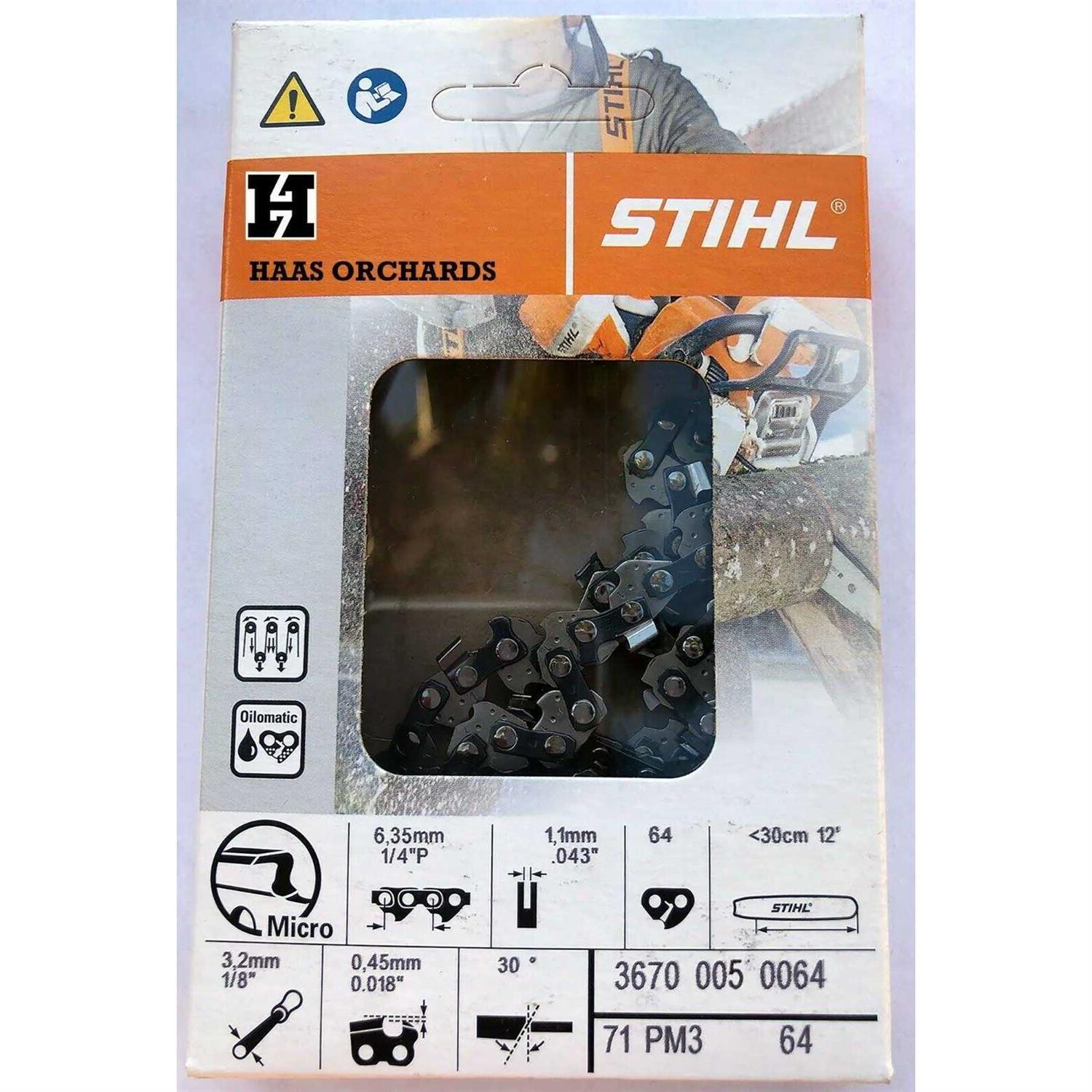 STIHL 12 Oilomatic Picco Micro 3 71PM3-64 Saw Chain - Image 4