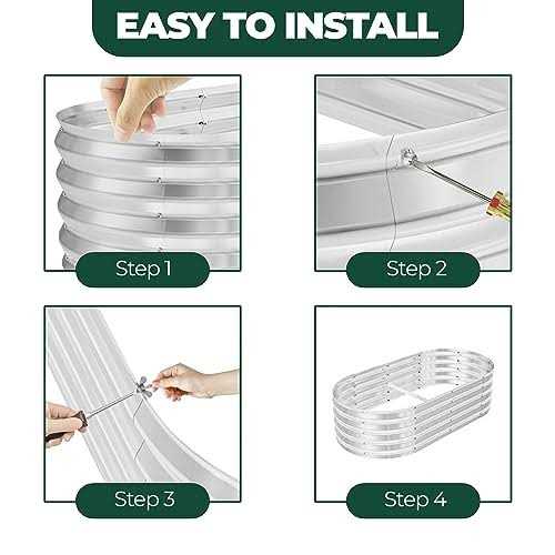 Utopia Home Galvanized Raised Garden Bed 2ft Planter Boxes Outdoor with Easy Assembly - Image 5