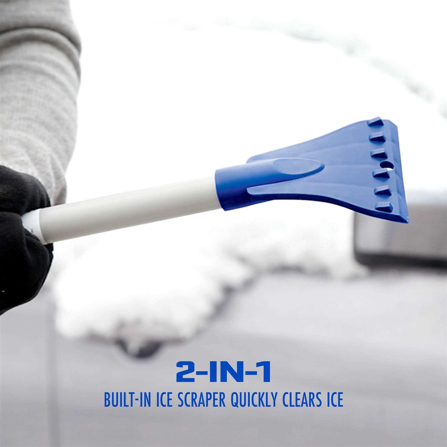 Snow Joe 4-in-1 Telescoping Snow Broom + Ice Scraper - Image 3