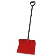 Suncast 18 in. Snow Shovel and Pusher with Steel Core Handle
