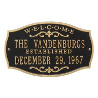 Whitehall Brookfield Welcome Anniversary Personalized Plaque