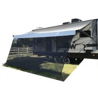 Tentproinc RV Awning Shade Screen 3′ Mesh Screen Sunshade Complete Kits Motorhome Camping Trailer UV Sun Blocker