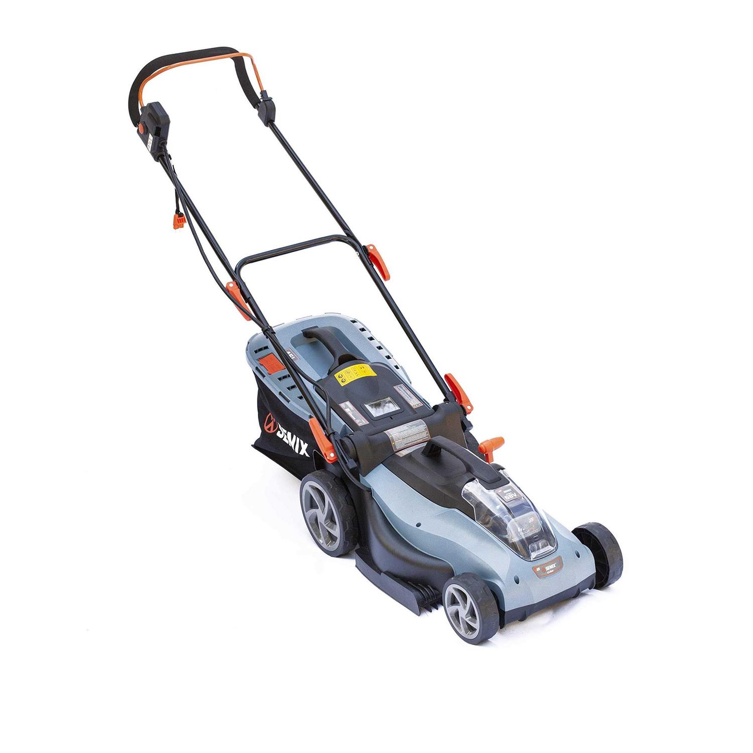 Senix 58V Max* 17-Inch Cordless Brushless Lawn Mower, 2.5Ah Lithium-Ion Battery and Charger Included LPPX5-M