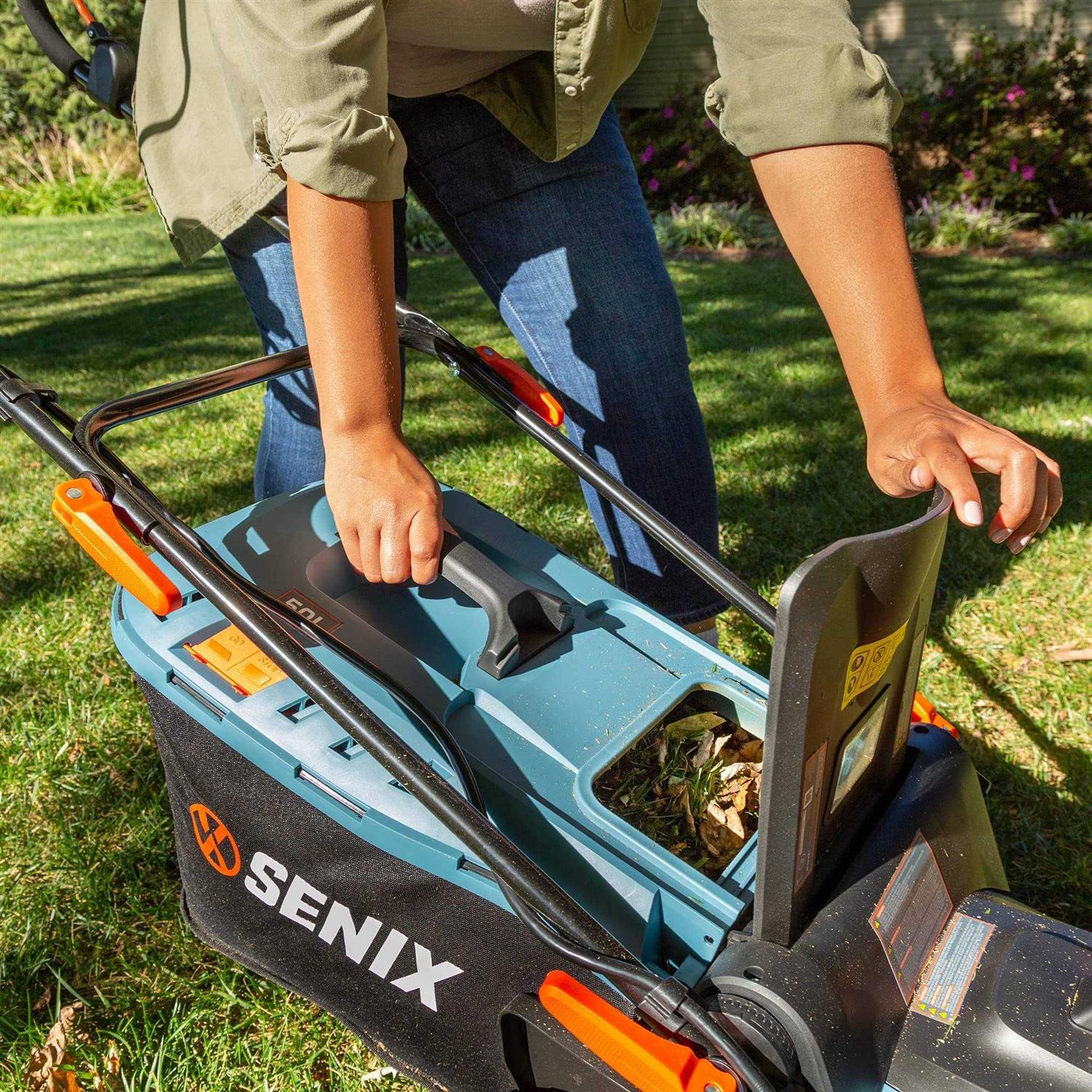 Senix 58V Max* 17-Inch Cordless Brushless Lawn Mower, 2.5Ah Lithium-Ion Battery and Charger Included LPPX5-M - Image 5