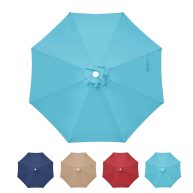Simple Deluxe 9′ Patio Outdoor Table Market Yard Umbrella Replacement Top Cover with 8 Ribs