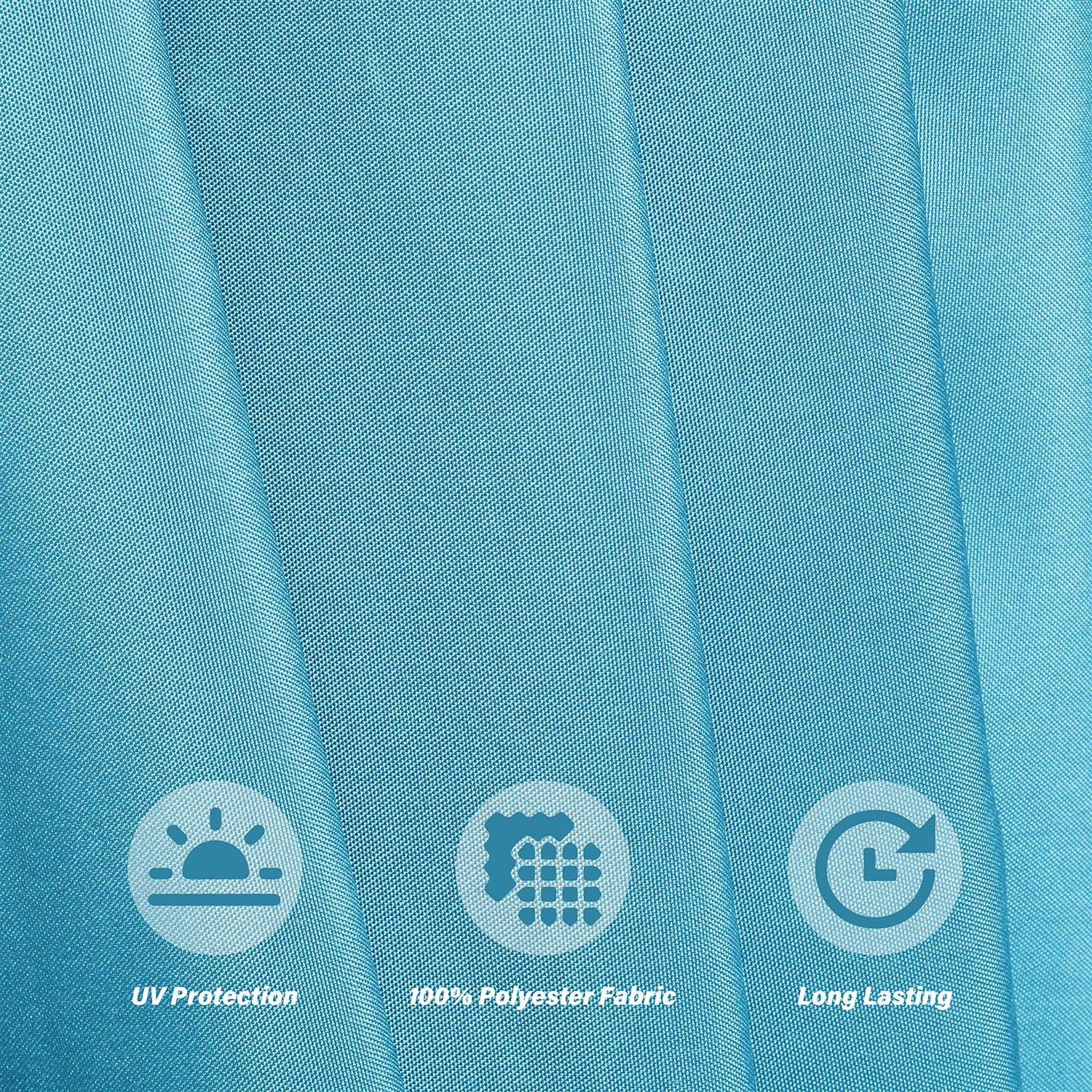 Simple Deluxe 9′ Patio Outdoor Table Market Yard Umbrella Replacement Top Cover with 8 Ribs - Image 4