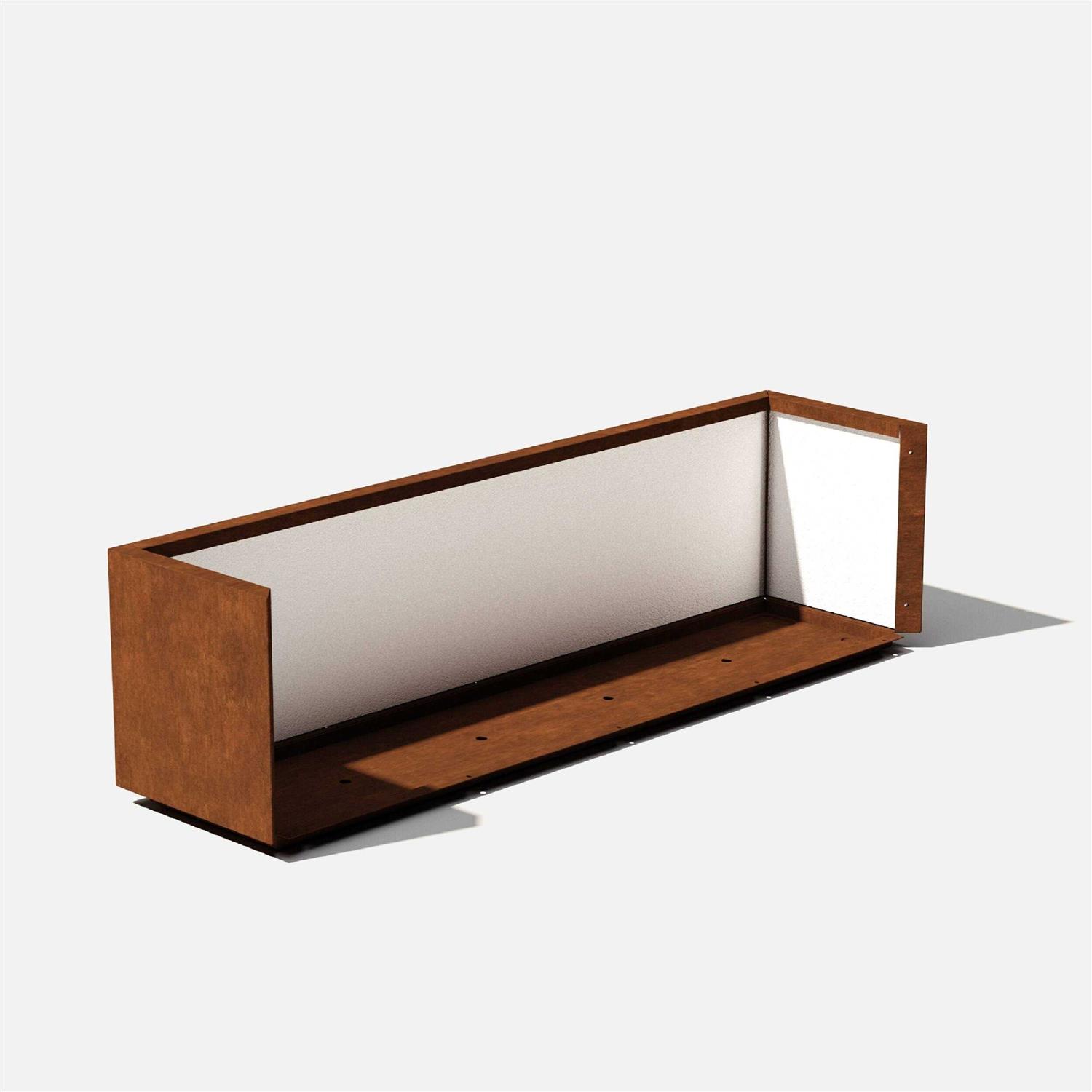 Veradek Corten Steel Long Box Planter - Image 2