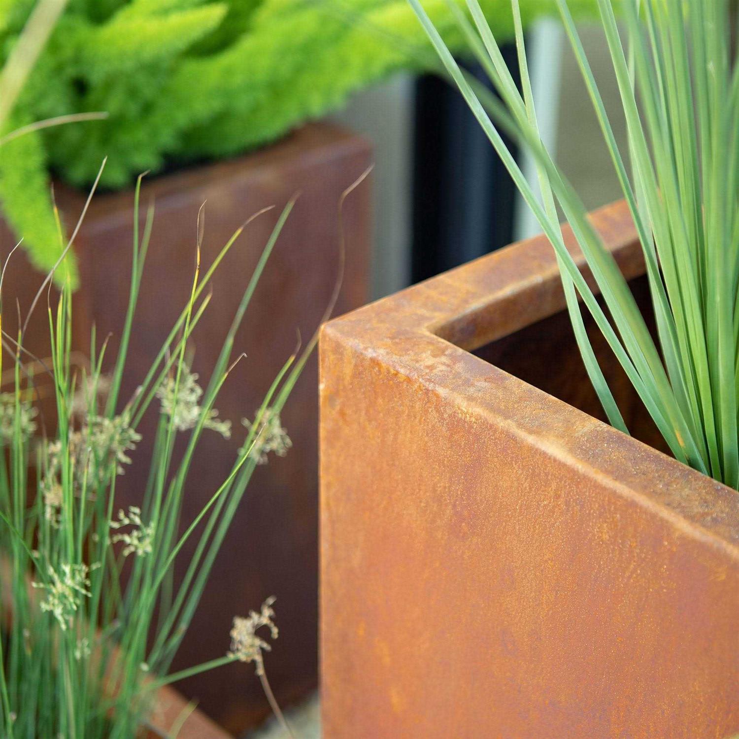Veradek Corten Steel Long Box Planter - Image 3