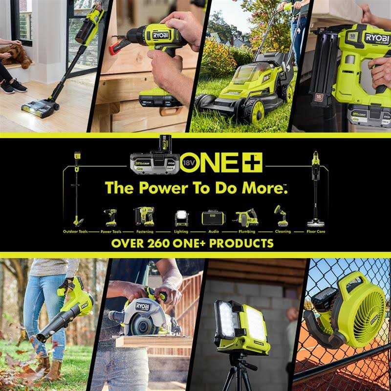 Ryobi ONE+ 18V Cordless Compact Workshop Blower with 2.0 Ah Battery and Charger - Image 2