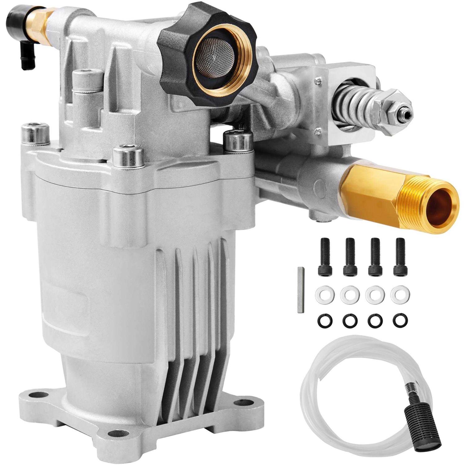 VEVOR Pressure Washer Pump 4400 PSI 4.0 GPM 1 Shaft Horizontal Triplex Plunger - Image 5