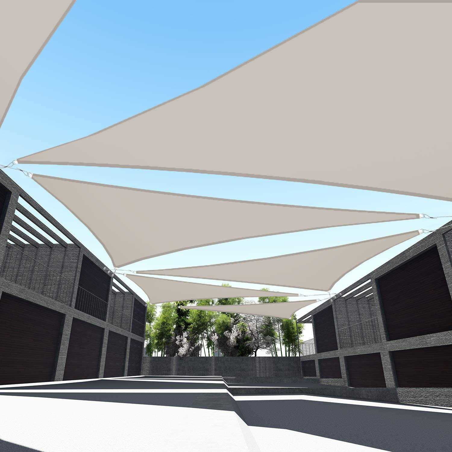 Tang Sunshades Depot Sun Shade Sail 180 Gsm Hdpe Equilateral Triangle Permeable Canopy