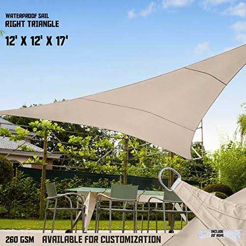 Tang Sunshades Depot Sun Shade Sail 180 Gsm Hdpe Equilateral Triangle Permeable Canopy - Image 3