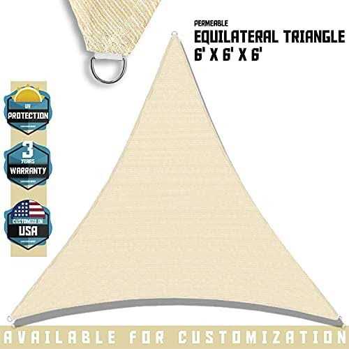 Tang Sunshades Depot Sun Shade Sail 180 Gsm Hdpe Equilateral Triangle Permeable Canopy - Image 2