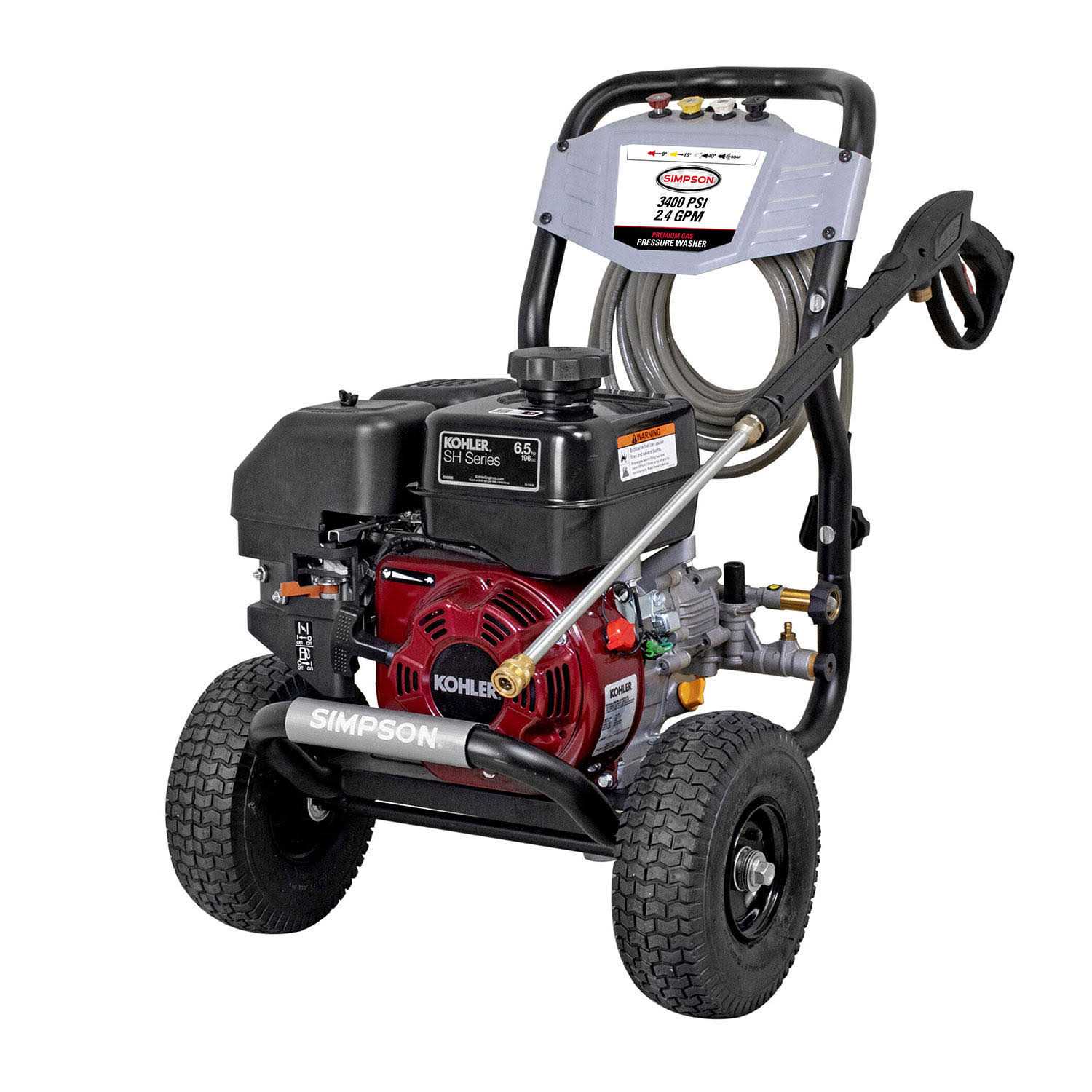 Simpson MegaShot 3400 PSI at 2.4 GPM Kohler Sh270 Cold Water Pressure Washer