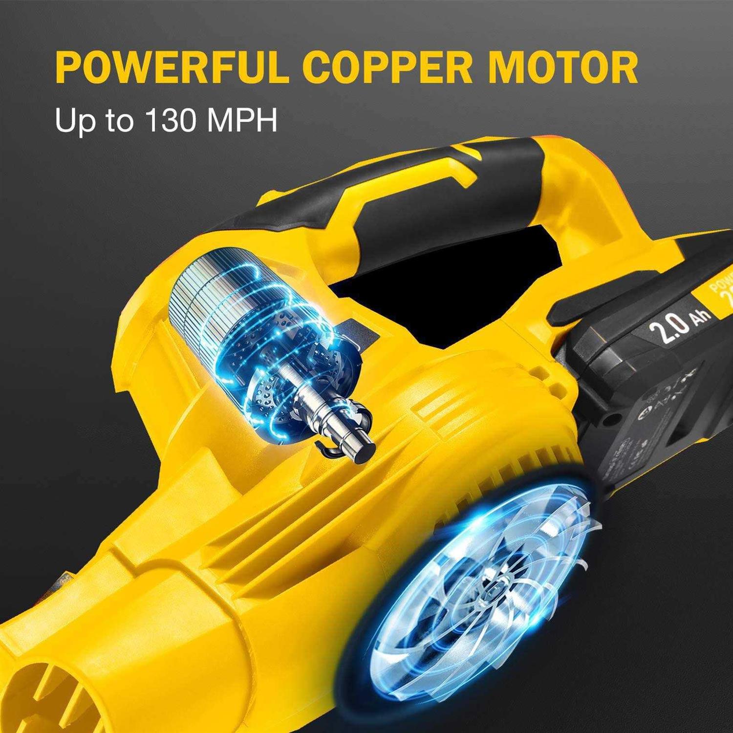 SnapFresh Leaf Blower -20V Cordless Leaf Blower with Battery & Charger - Image 2