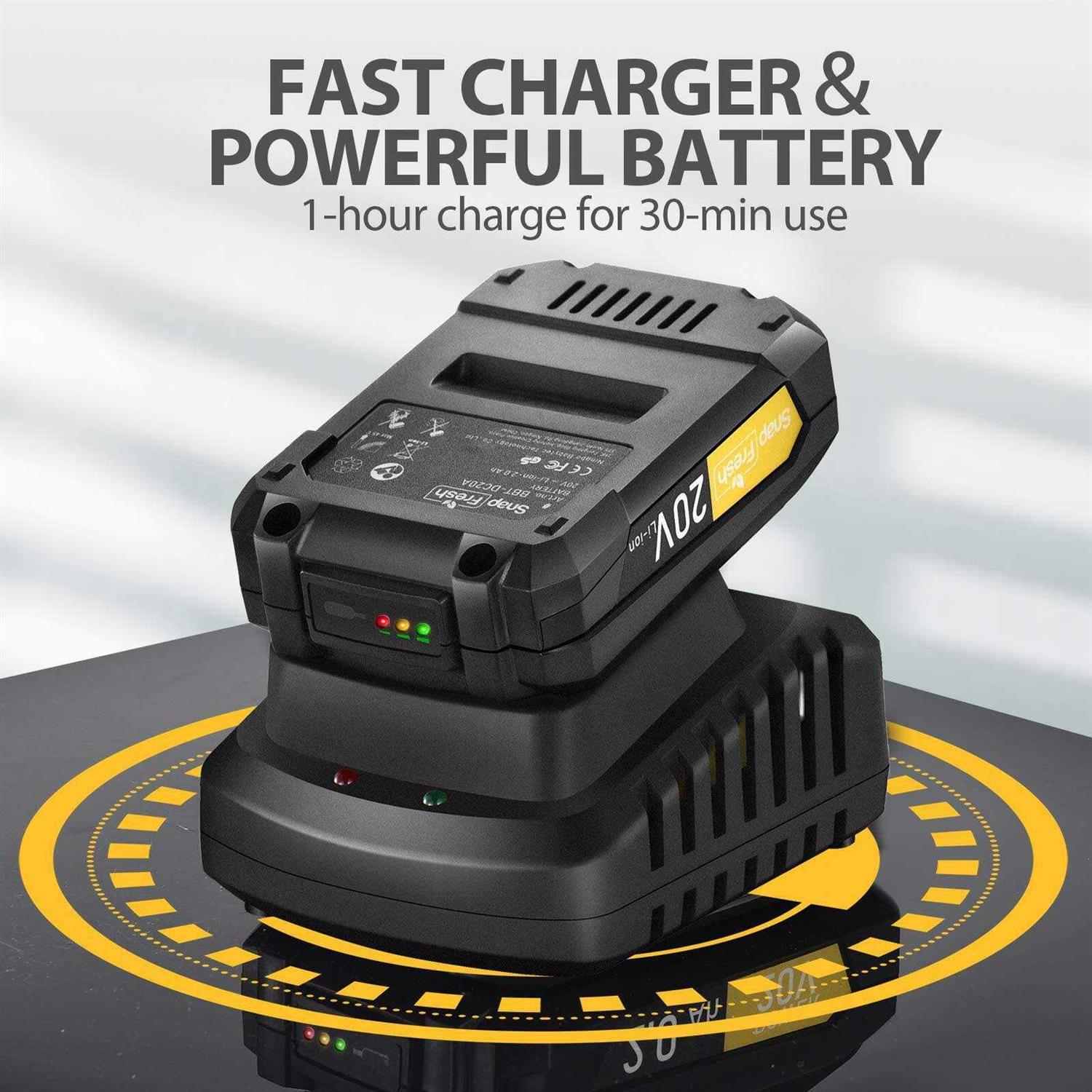 SnapFresh Leaf Blower -20V Cordless Leaf Blower with Battery & Charger - Image 5