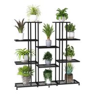 twhep Metal Plant Stand 9 Tiers Multifunctional Plant Stands for Indoor Plants