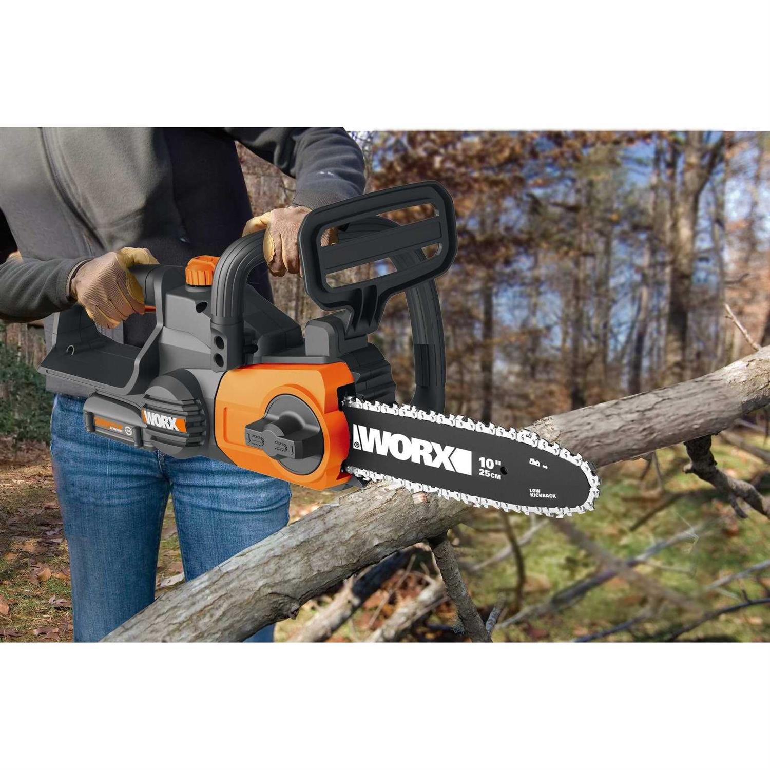 Worx 20V 10 Cordless Chainsaw - Image 4