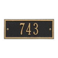 Whitehall Hartford Wall One Line Address Plaque