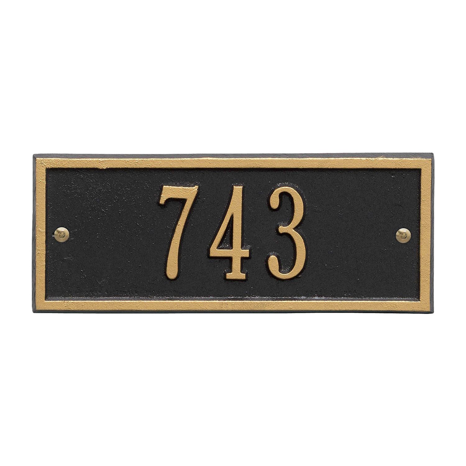 Whitehall Hartford Wall One Line Address Plaque