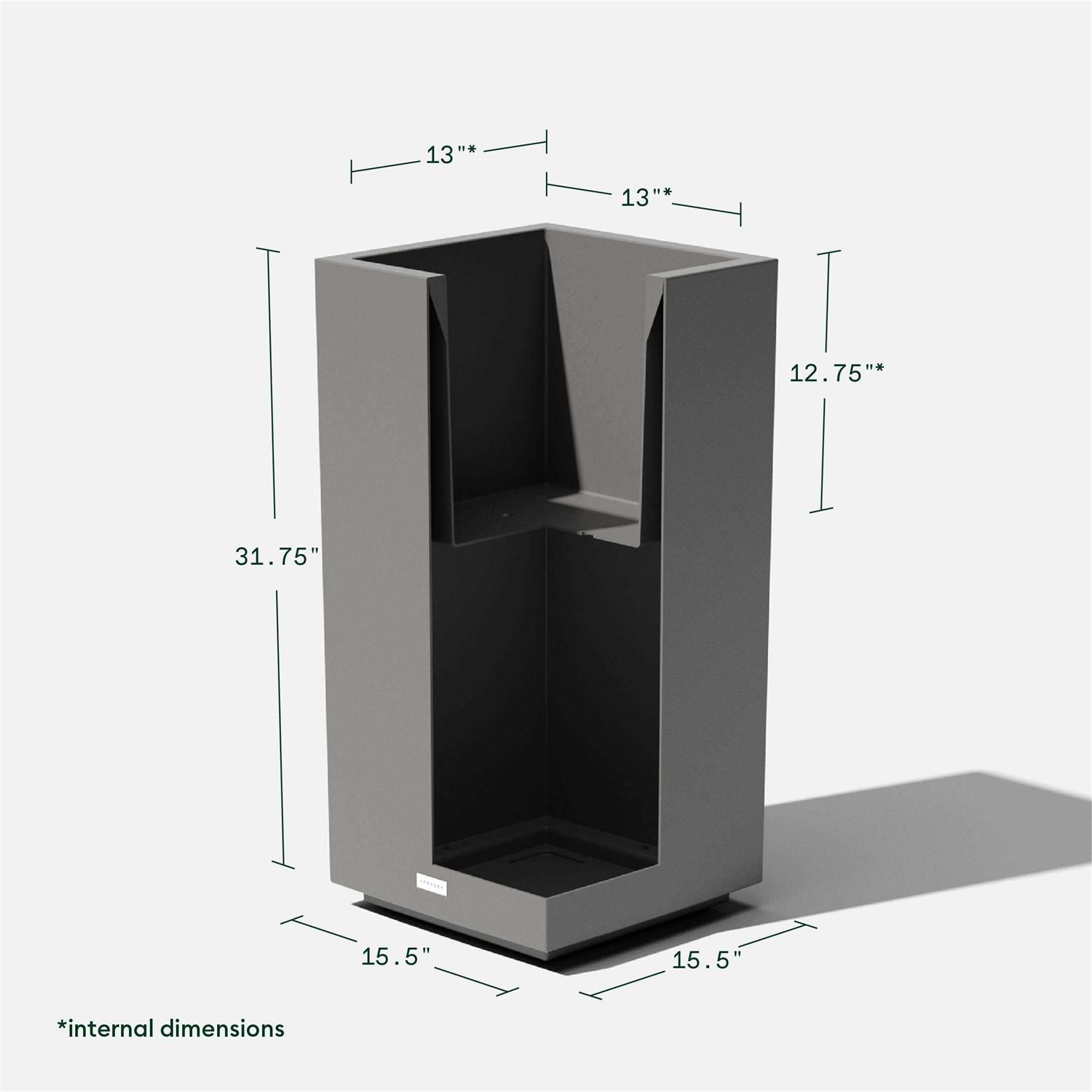 Veradek Block Series Pedestal Planter - Image 2