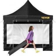 VEVOR 10 Ft. x 10 Ft. Pop Up Canopy Tent Outdoor Patio Gazebo Tent Uv Resistant Waterproof Instant Gazebo Shelter