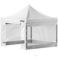 VEVOR 10 Ft. x 10 Ft. Pop Up Canopy Tent Outdoor Patio Gazebo Tent Uv Resistant Waterproof Instant Gazebo Shelter