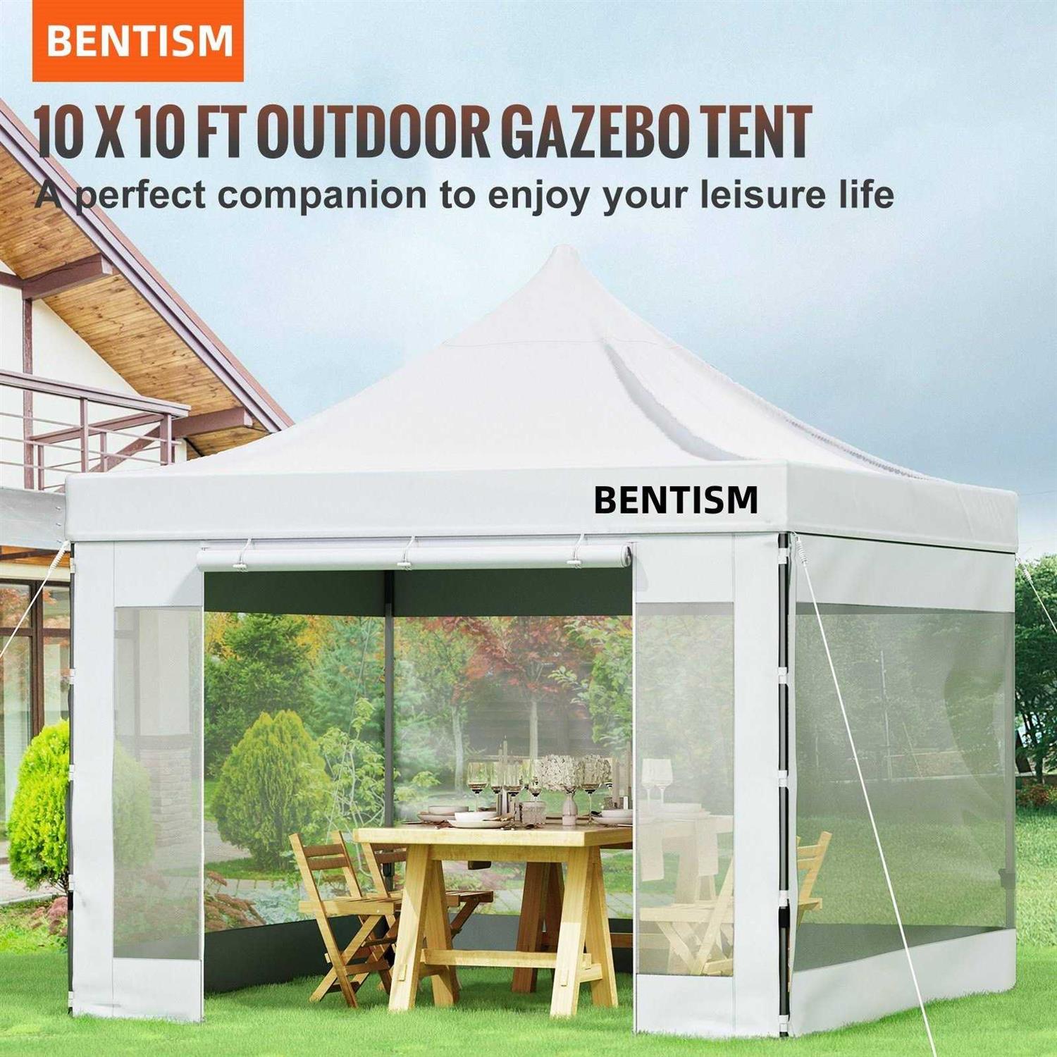 VEVOR 10 Ft. x 10 Ft. Pop Up Canopy Tent Outdoor Patio Gazebo Tent Uv Resistant Waterproof Instant Gazebo Shelter - Image 3
